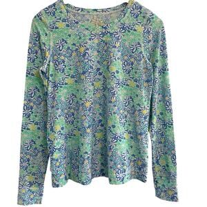 Lilly Pulitzer Luxletic Long Sleeve Lightweight Athletic Top women’s Size Small